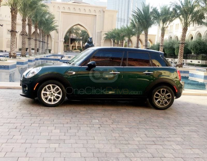 Green Mini Cooper 2019 for rent in Dubai 4